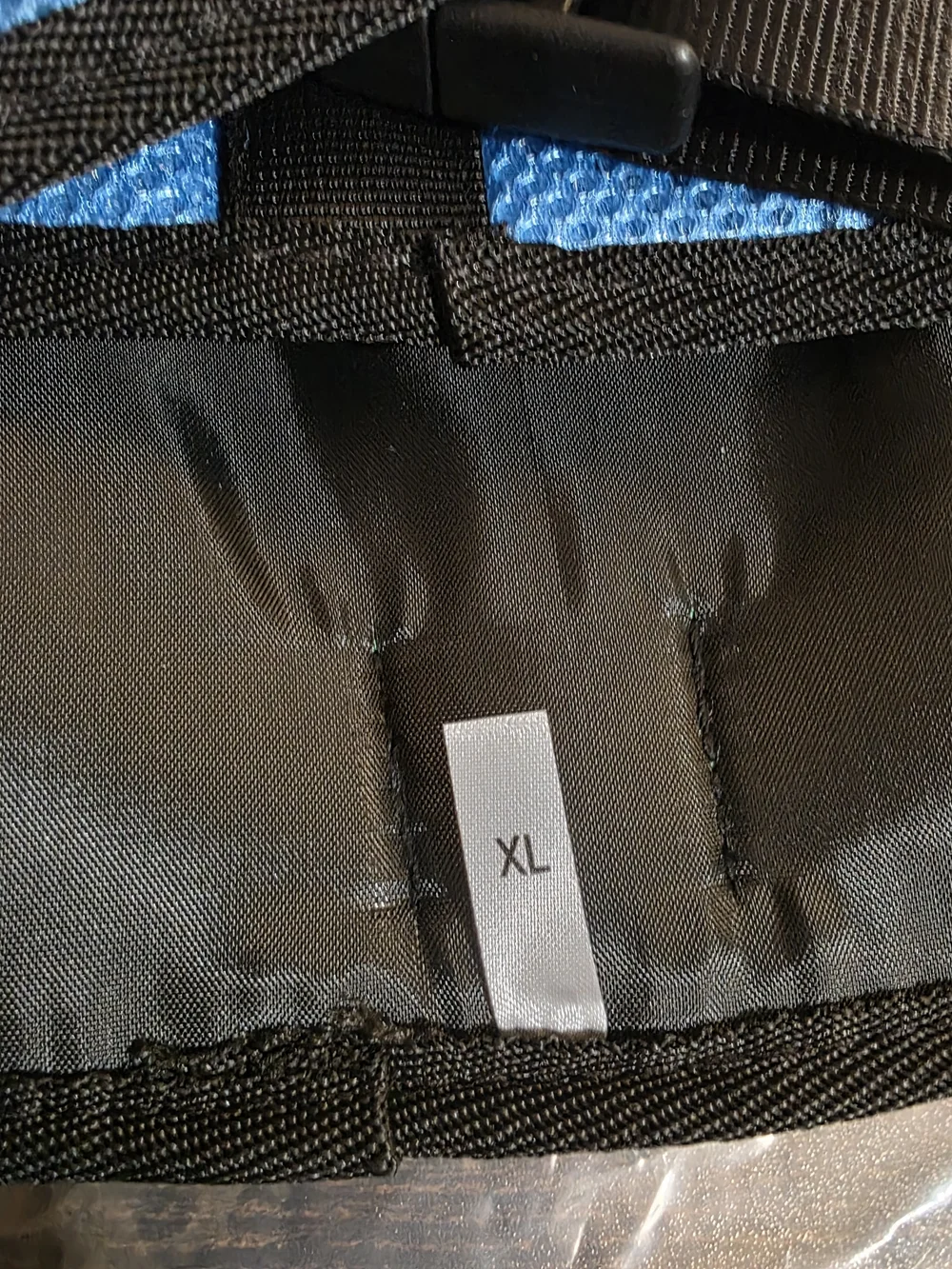 Blue/Black Dog Back Brace Support Harness